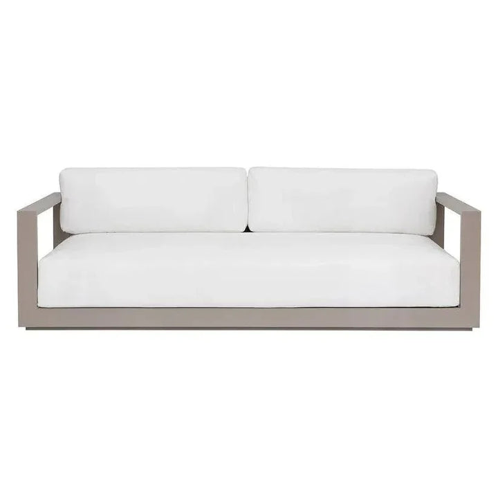 Tavira Fabric With Back Outdoor Couch - LOOMLAN - SUNPAN - Outdoor Sofas & Loveseats