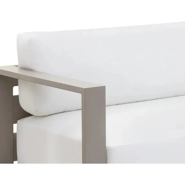 Tavira Fabric With Back Outdoor Couch - LOOMLAN - SUNPAN - Outdoor Sofas & Loveseats