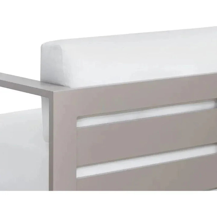 Tavira Fabric With Back Outdoor Couch - LOOMLAN - SUNPAN - Outdoor Sofas & Loveseats