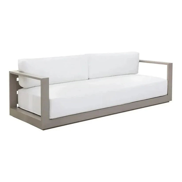 Tavira Fabric With Back Outdoor Couch - LOOMLAN - SUNPAN - Outdoor Sofas & Loveseats