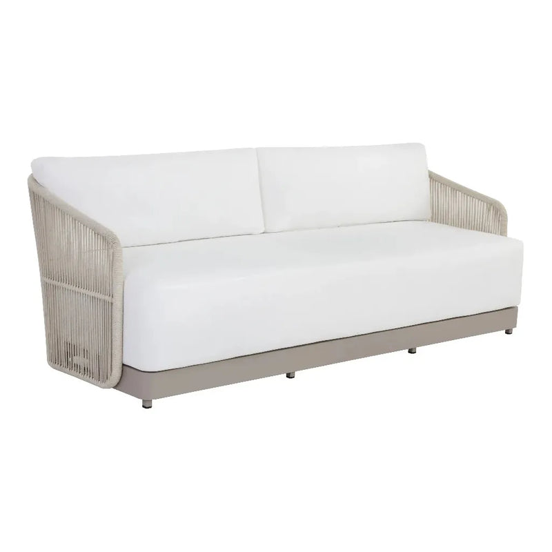 Tavira Fabric With Back Outdoor Couch-Outdoor Sofas & Loveseats-SUNPAN-Stinson White-LOOMLAN