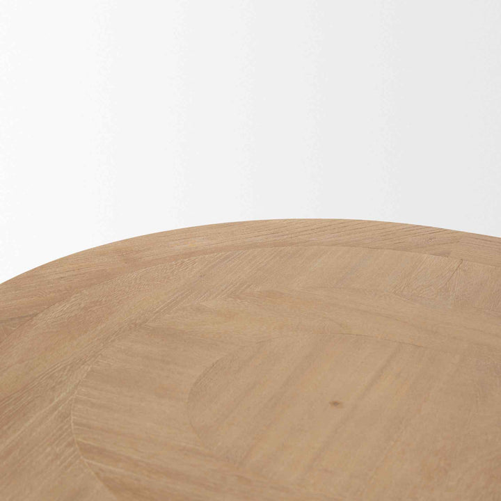 Taylin Light Brown Solid Wood Desk-Home Office Desks-Mercana-LOOMLAN