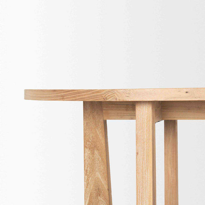 Taylin Light Brown Solid Wood Desk-Home Office Desks-Mercana-LOOMLAN