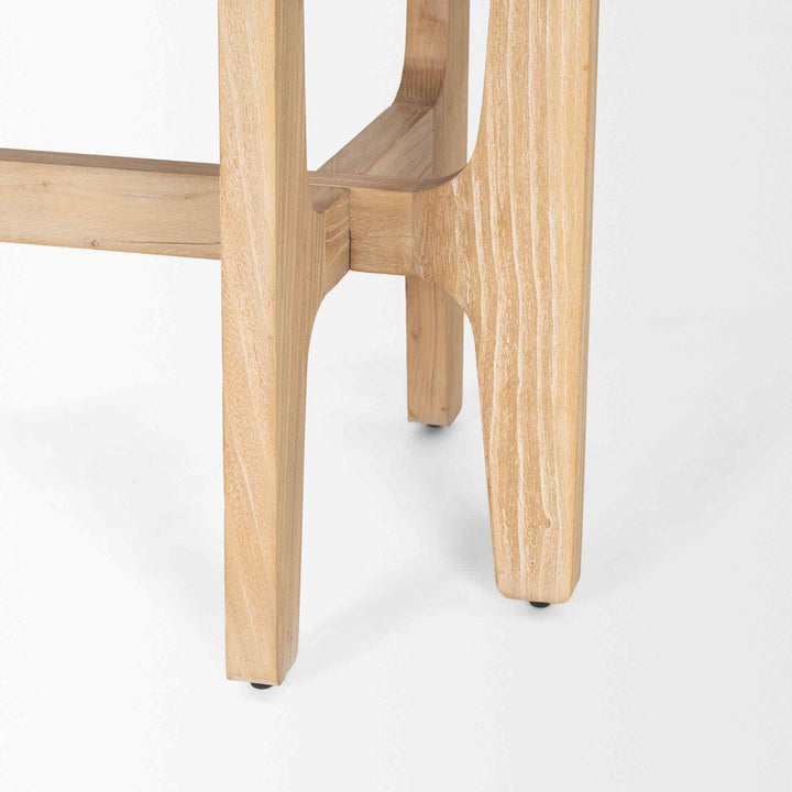 Taylin Light Brown Solid Wood Desk-Home Office Desks-Mercana-LOOMLAN