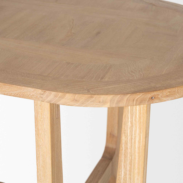 Taylin Light Brown Solid Wood Desk-Home Office Desks-Mercana-LOOMLAN