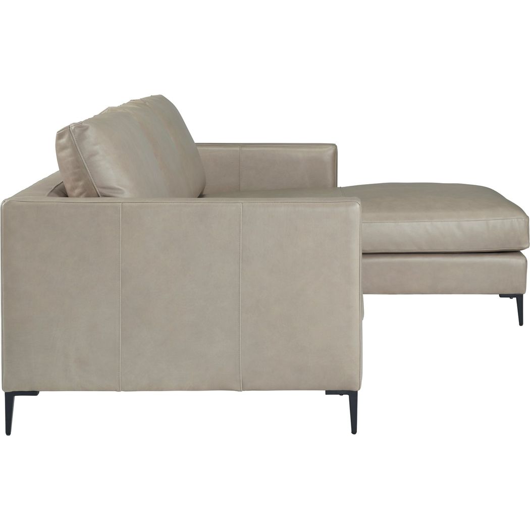 Taylor Leather In Mccann Mushroom Sectional