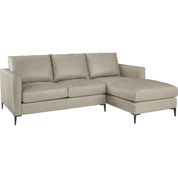 Taylor Leather In Mccann Mushroom Sectional-Sectionals-Olivia + Quinn-LOOMLAN