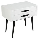 Taylor Wooden 2 Drawers Nightstand-Nightstands-LOOMLAN-LOOMLAN