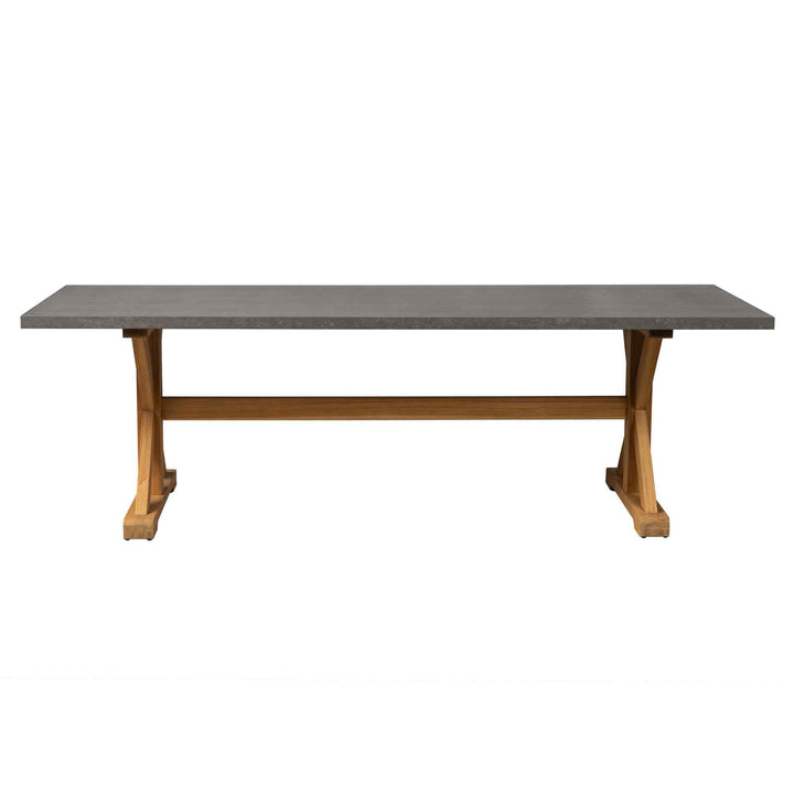 Teak Ceramic Top Outdoor Dining Table-Outdoor Dining Tables-Lloyd Flanders-LOOMLAN