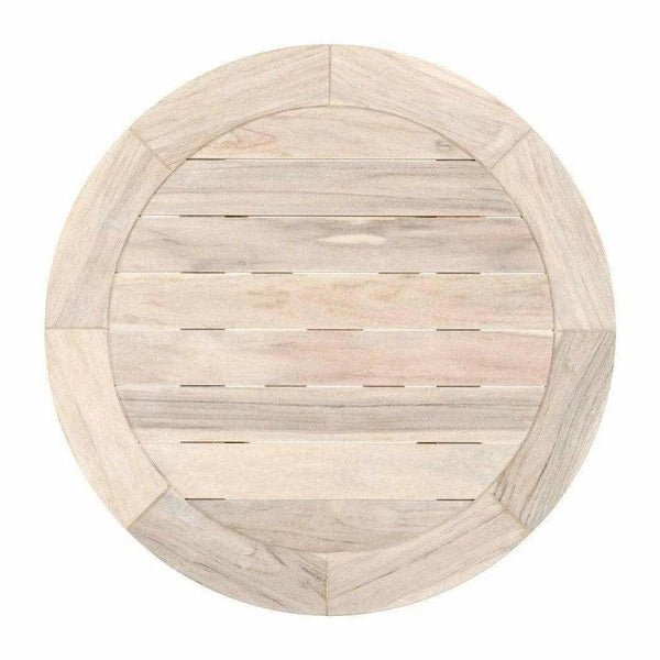 Teak Wood Round Counter Dining Table Indoor or Outdoor