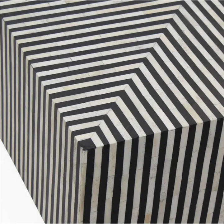 Terning Art Deco Bone Veneer Resin Square Coffee Table - LOOMLAN - Moe's Home - Coffee Tables