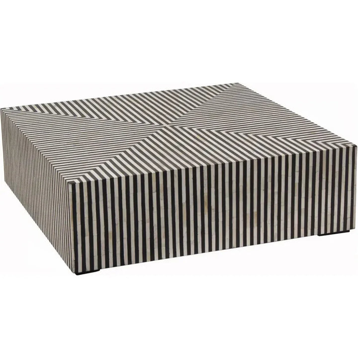Terning Art Deco Bone Veneer Resin Square Coffee Table - LOOMLAN - Moe's Home - Coffee Tables