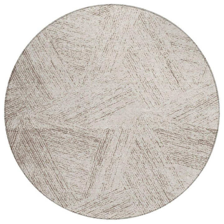 Terra Brown Washable Indoor-Outdoor Rug-Outdoor Rugs-LOOMLAN Rugs-8' x 8'-LOOMLAN