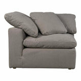 Terra Condo Grey Stain Resistant Performance Modular Corner Chair Modular Components LOOMLAN By Moe's Home