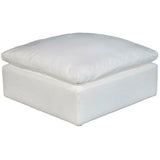 Terra Condo White Stain Resistant Performance Modular Ottoman Modular Components LOOMLAN By Moe's Home