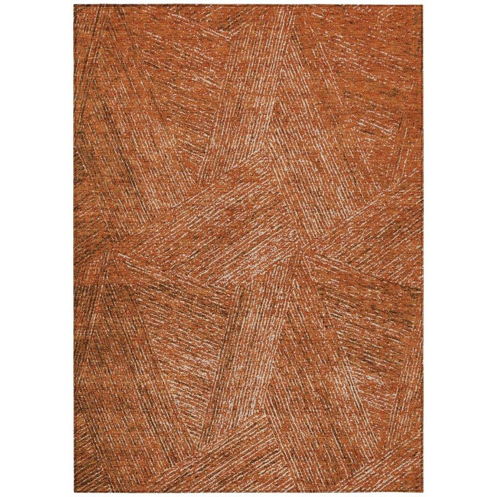 Terra Orange Washable Indoor-Outdoor Rug-Outdoor Rugs-LOOMLAN Rugs-2'6" x 3'10"-LOOMLAN