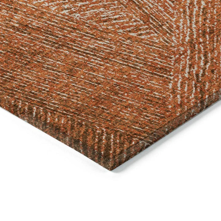 Terra Orange Washable Indoor-Outdoor Rug-Outdoor Rugs-LOOMLAN Rugs-LOOMLAN