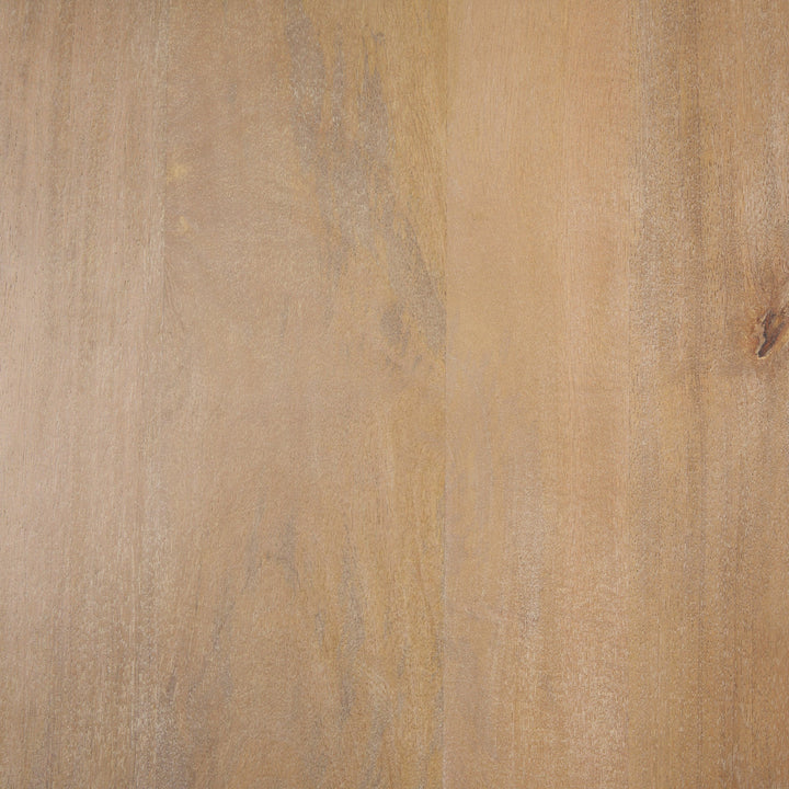 Terra Wood Fluted Round Dining Table-Dining Tables-Mercana-LOOMLAN