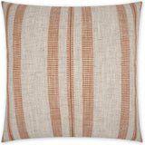 Terracotta Stripes Orange Large Throw Pillow Insert