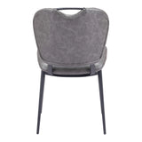 Terrence Dining Chair Vintage Gray Dining Chairs LOOMLAN By Zuo Modern