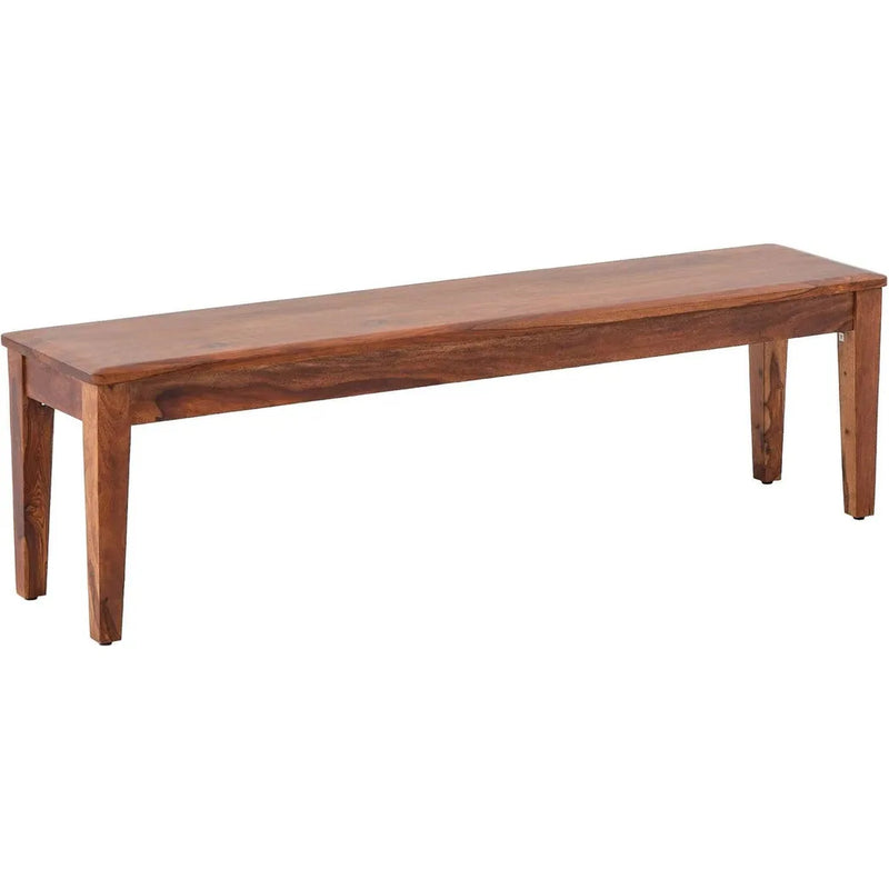 Terrill Reddish Brown Wood Dining Bench-Dining Benches-LOOMLAN-LOOMLAN