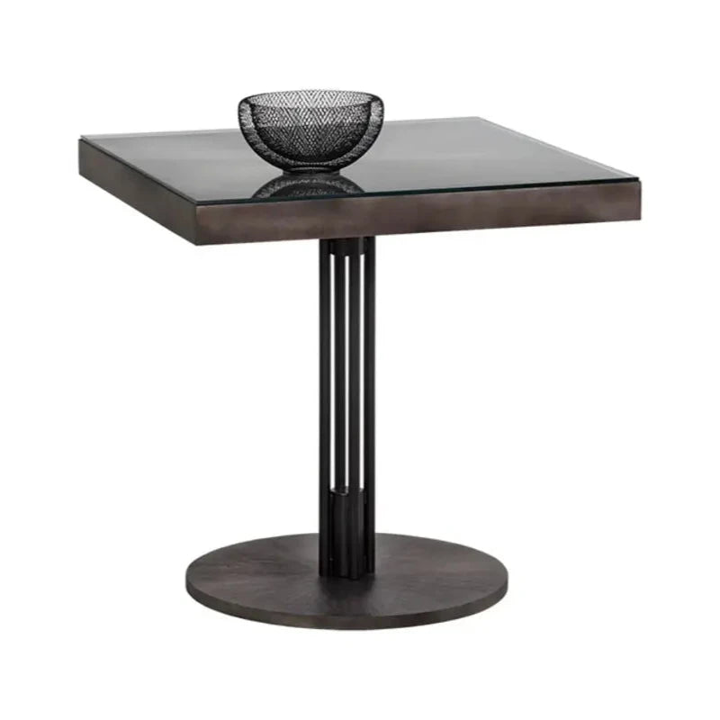 Terry Aluminum Topped Square Bistro Table-Dining Tables-SUNPAN-LOOMLAN