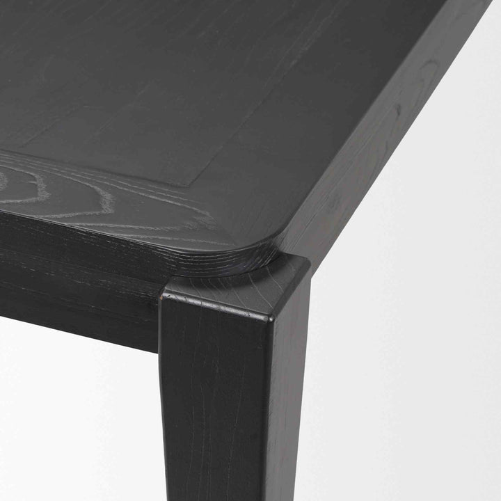 Teva Wooden Black Dining Table-Dining Tables-Mercana-LOOMLAN