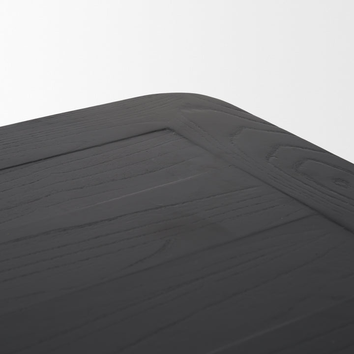 Teva Wooden Black Dining Table-Dining Tables-Mercana-LOOMLAN