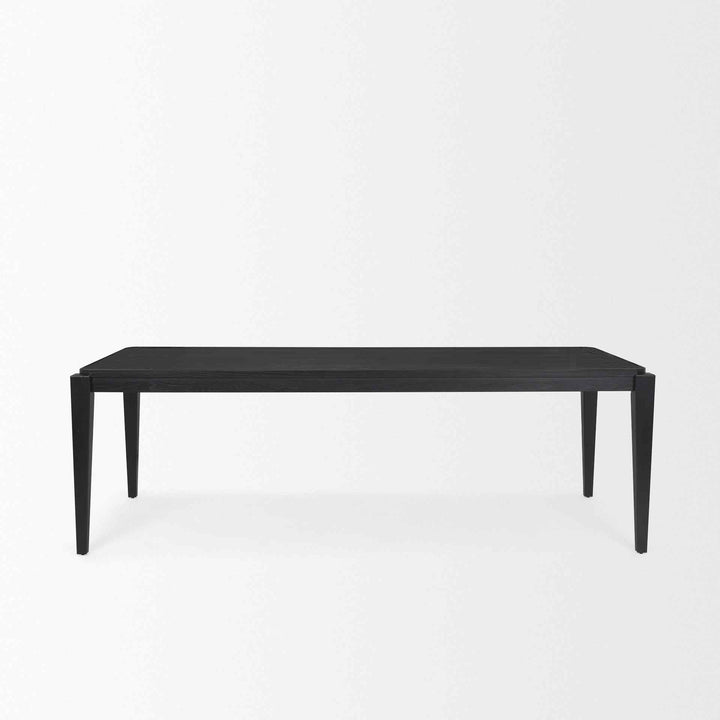 Teva Wooden Black Dining Table-Dining Tables-Mercana-LOOMLAN