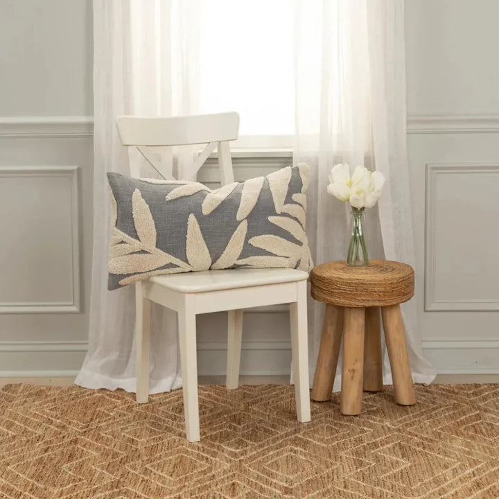 Textural Long Lumbar Pillow With Insert - LOOMLAN - LOOMLAN - Throw Pillows