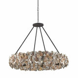 Textured Bronze Natural Oyster Chandelier