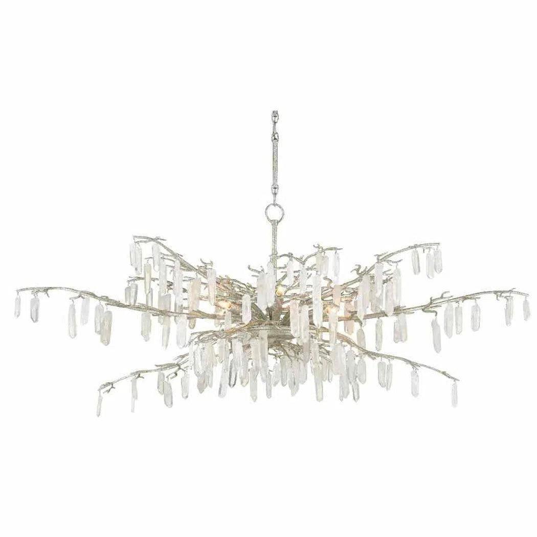 Textured Silver Forest Dawn Chandelier Aviva Stan