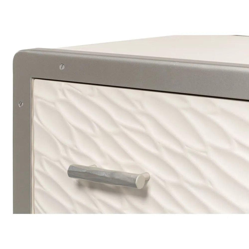 Textures Commode White 3 Drawers Chest