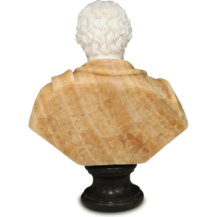 Thanos Marble Bust Sculpture - LOOMLAN - Currey & Co - Statues & Sculptures