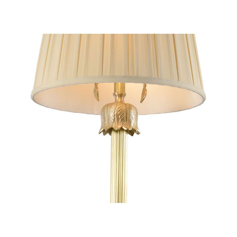 The Breakers Brass Column Gold Table Lamp