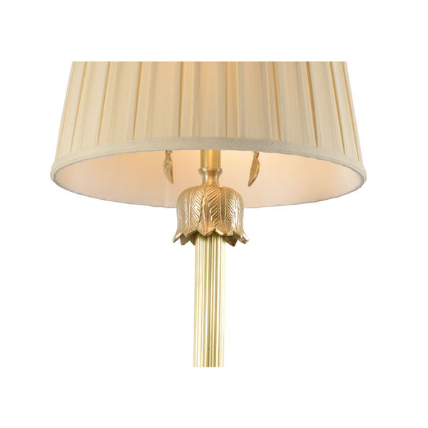 The Breakers Brass Column Gold Table Lamp