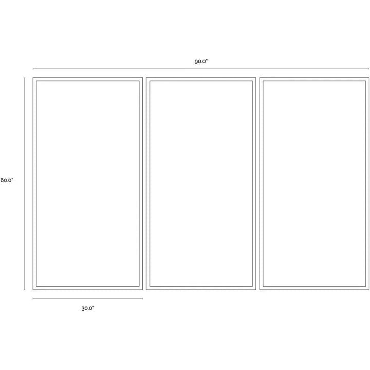 The Path Set Of 3 Hand Painted Wall Art In - LOOMLAN - SUNPAN - Canvas Art