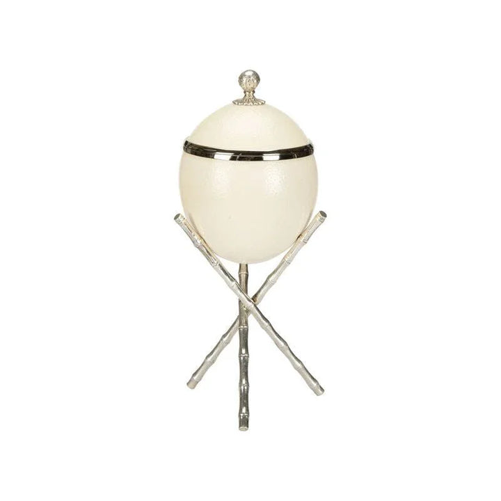The Tripod Lacquered Eggshell Decorative Box - LOOMLAN - Chelsea House - Boxes & Bowls