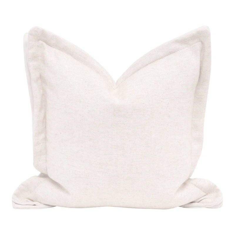 Essential White Stain Resistant Throw Pillow With Insert - Set of 2