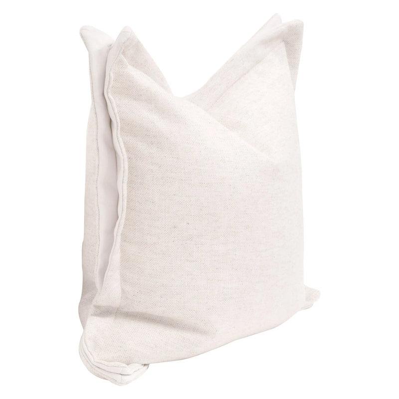 Essential White Stain Resistant Throw Pillow With Insert - Set of 2