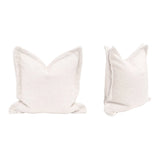 Essential White Stain Resistant Throw Pillow With Insert - Set of 2