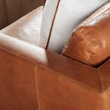 Leather Piping Throw Pillow With Insert - Set of 2