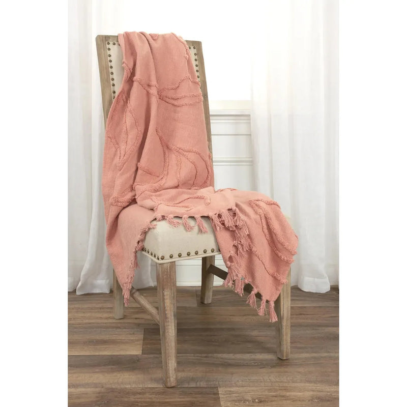 Thelma Textured Cotton Throw Blanket