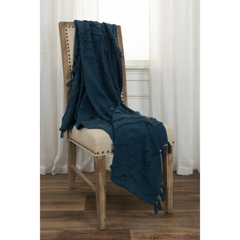 Thelma Textured Cotton Throw Blanket