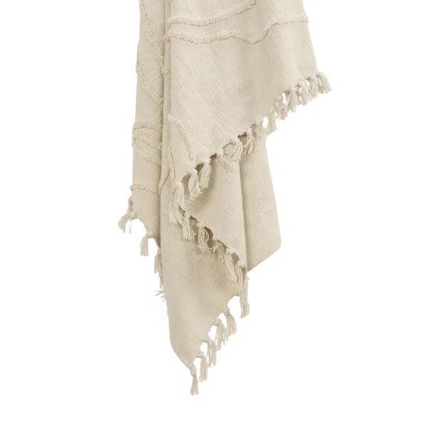 Thelma Textured Cotton Throw Blanket