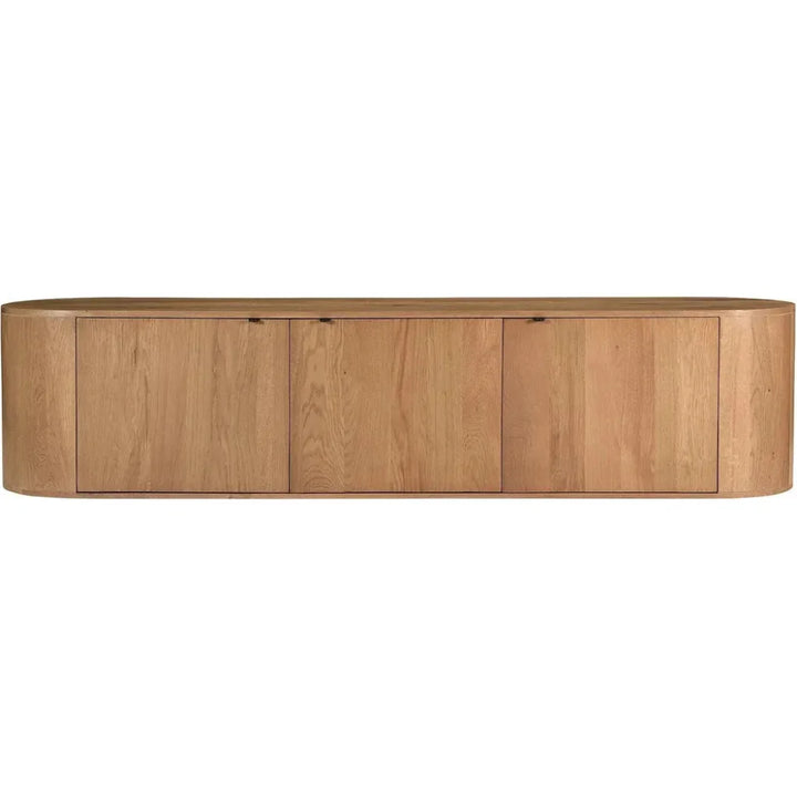 Theo Natural Wood Media Bench - LOOMLAN - Moe's Home - TV Stands & Media Centers