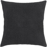 Theo Textured Couch Throw Pillow Down Insert-Throw Pillows-LOOMLAN-Black-LOOMLAN