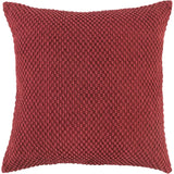 Theo Textured Couch Throw Pillow Down Insert-Throw Pillows-LOOMLAN-Deep Merlot-LOOMLAN