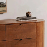 Theo Wood Brown 6 Drawer Dresser