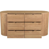 Theo Wood Brown 6 Drawer Dresser